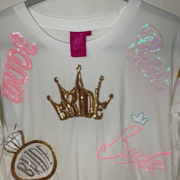 Queen of Sparkles Bride shirt - Picture 1 of 3